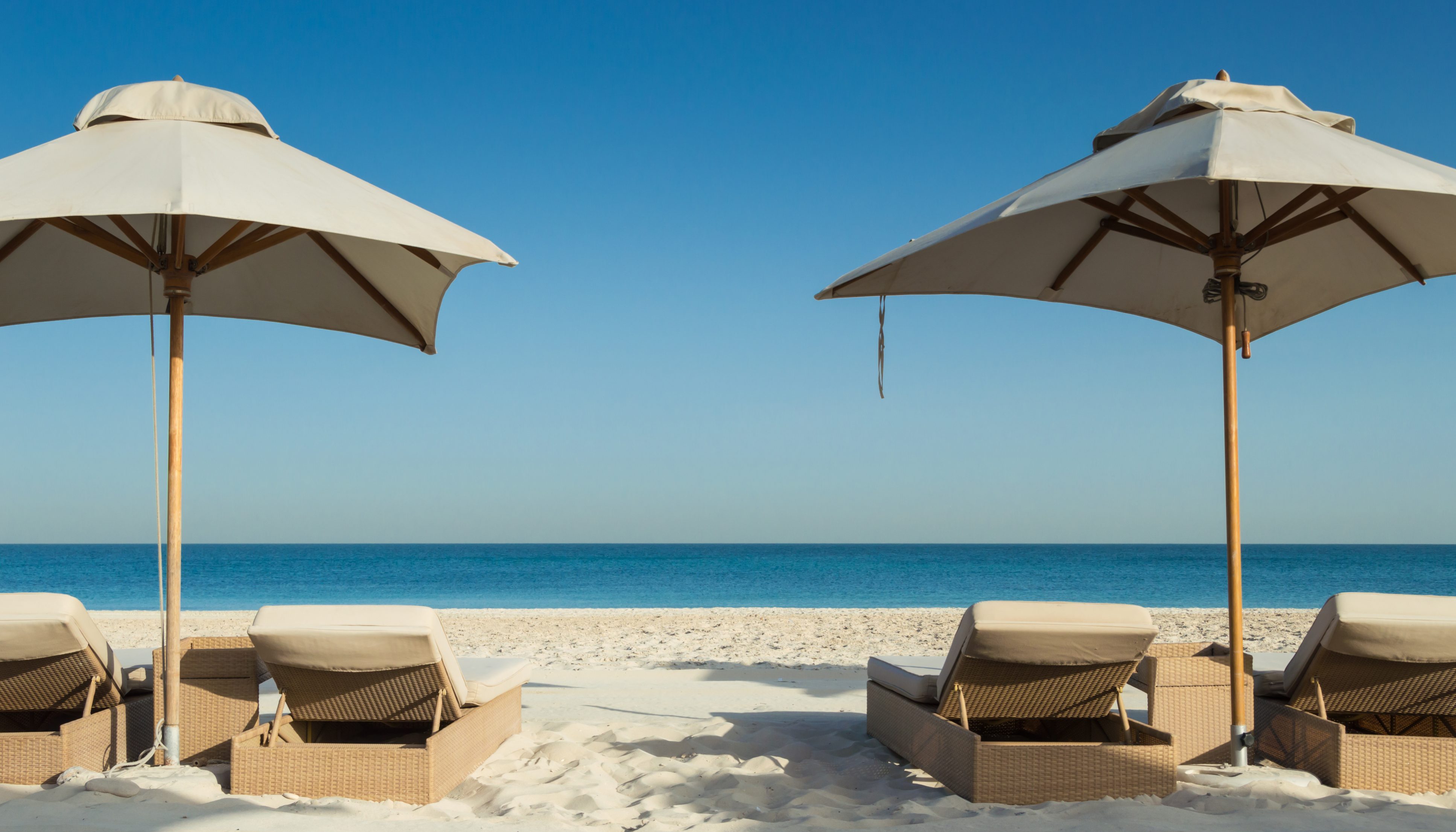 Beautiful beach in Abu Dhabi