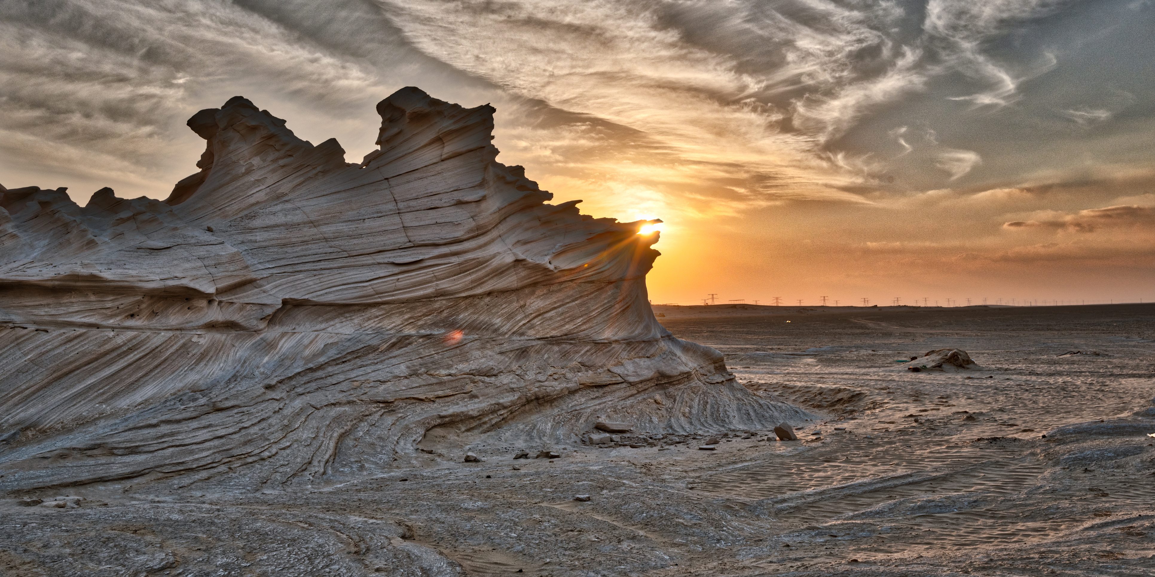 Fossilised dunes, Abu Dhabi